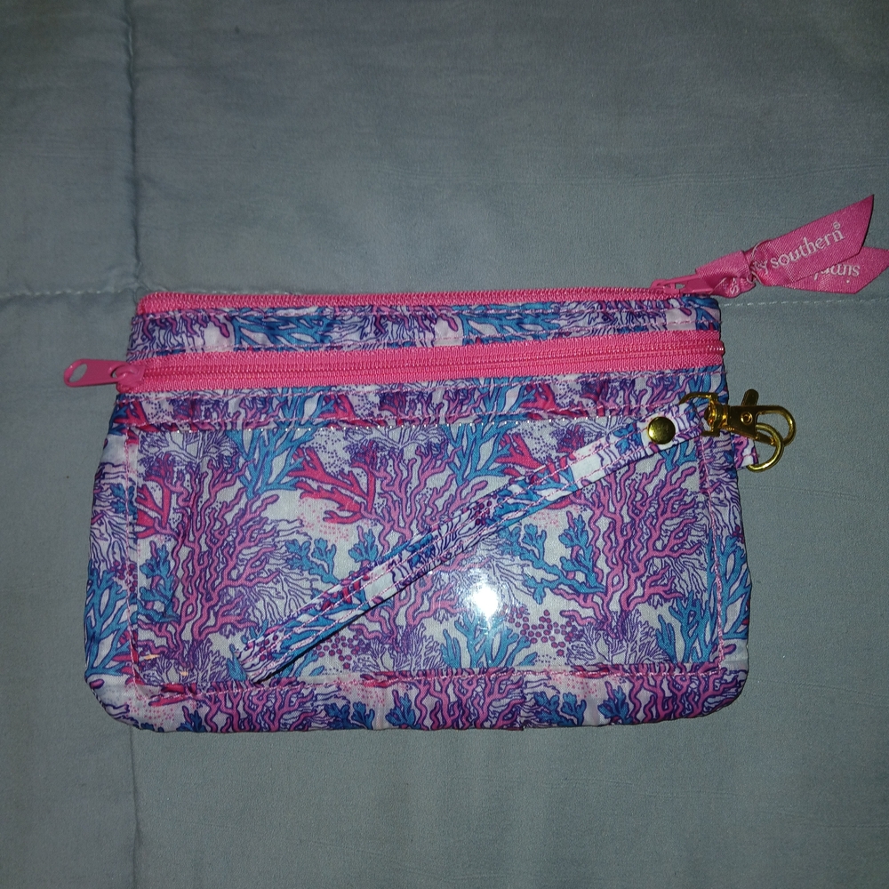 Simply Southern Coral Reef Clutch in Pink and Blue